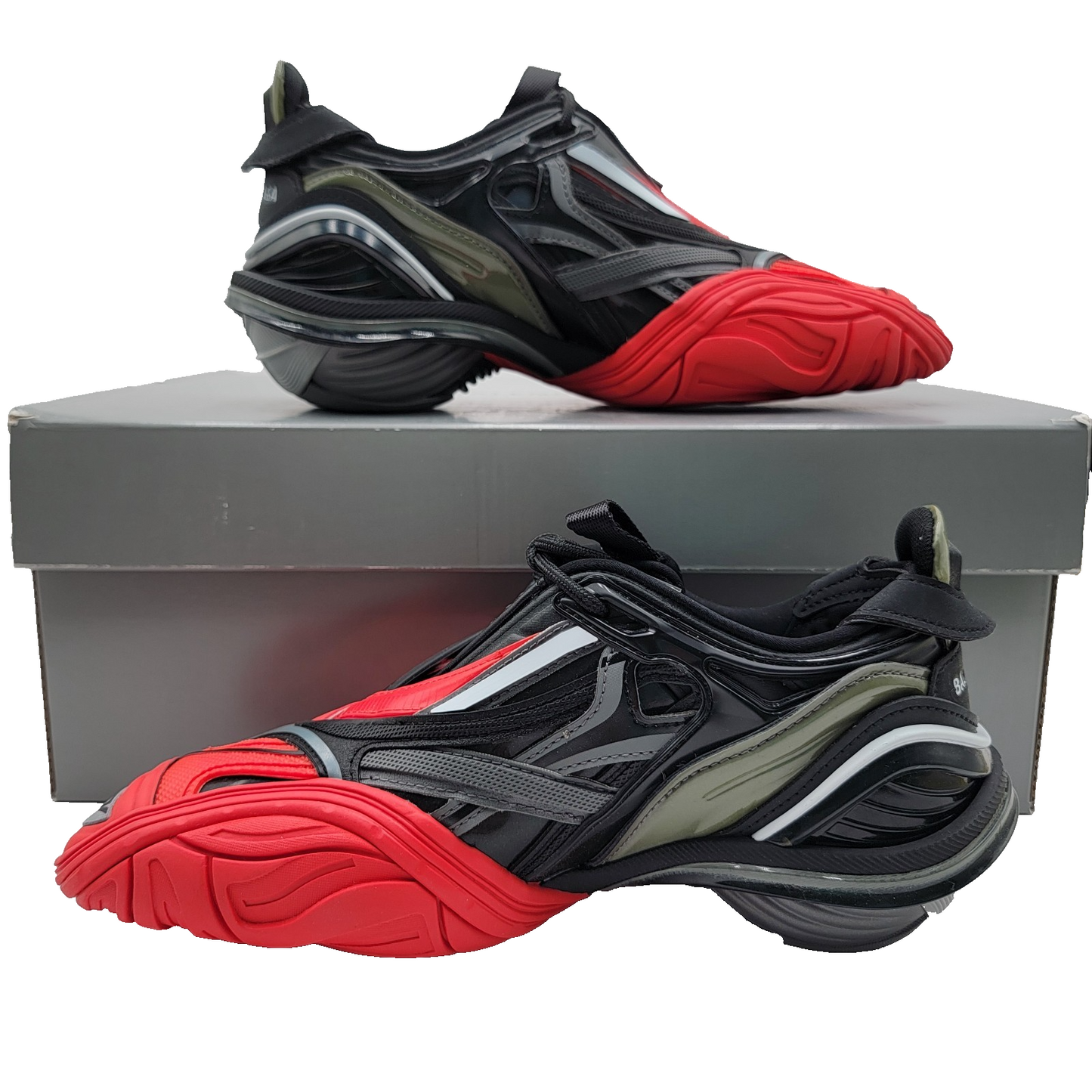 Balenciaga Tyrex Sneaker Black Red Women’s EU 37 US 7 New 6175171