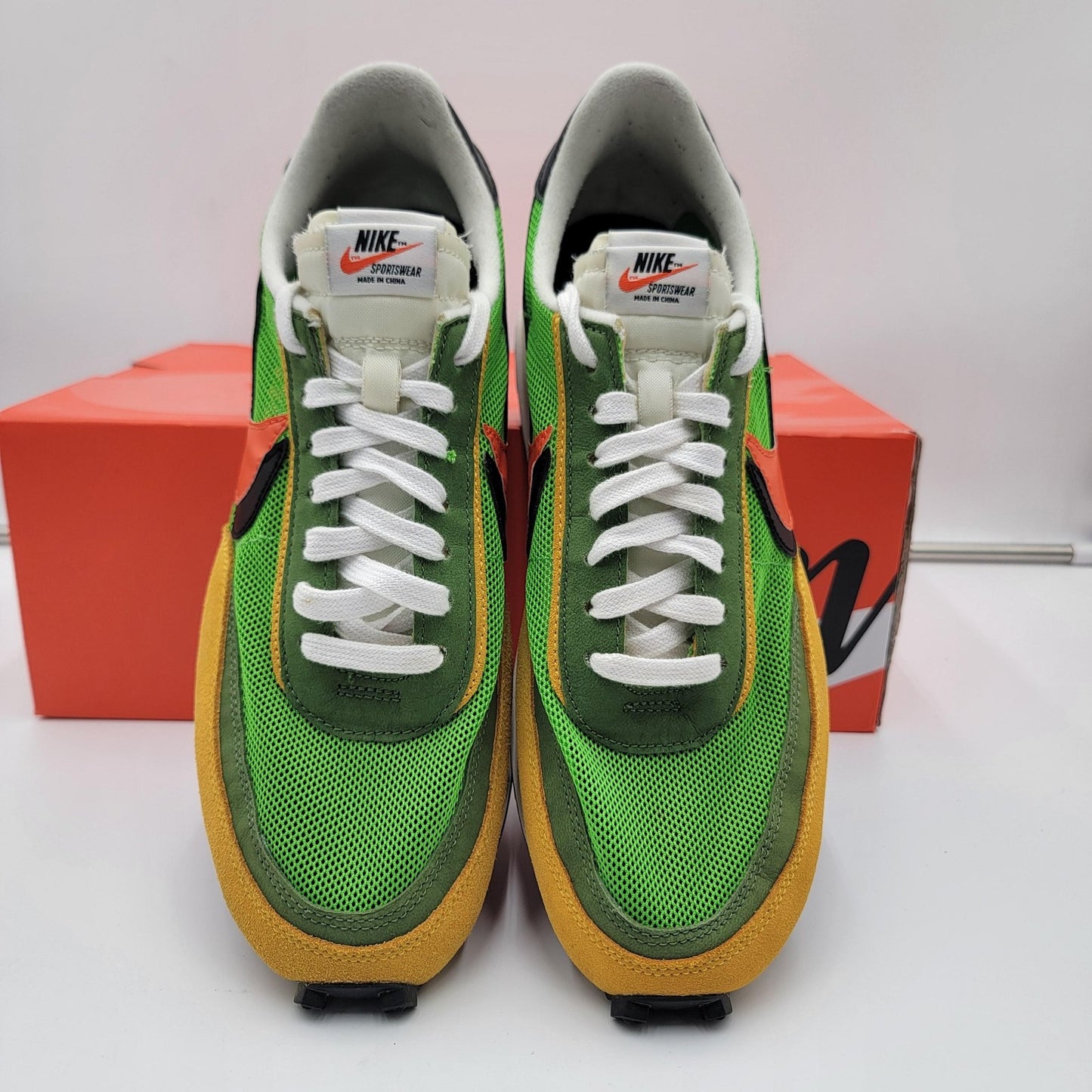Nike LDWaffle Sacai Shoes Mens Size 11 Green Yellow Orange BV0073-300 Runner OG2