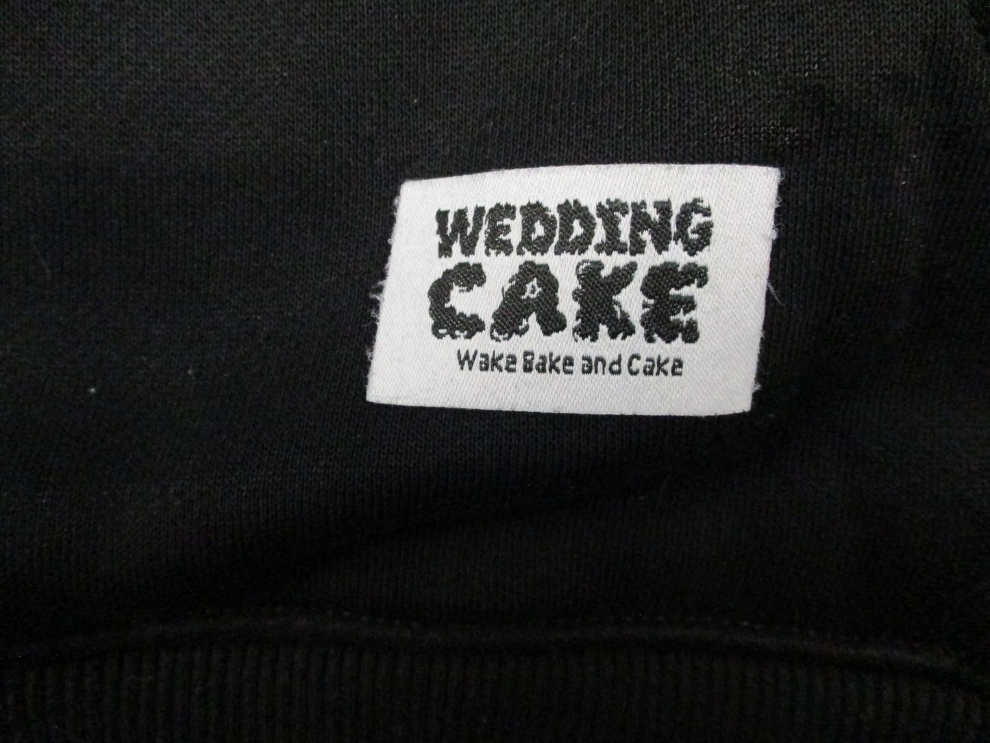Wedding Cake Hoodie Mens 2XL Black Graphic Pullover Back Embroidered