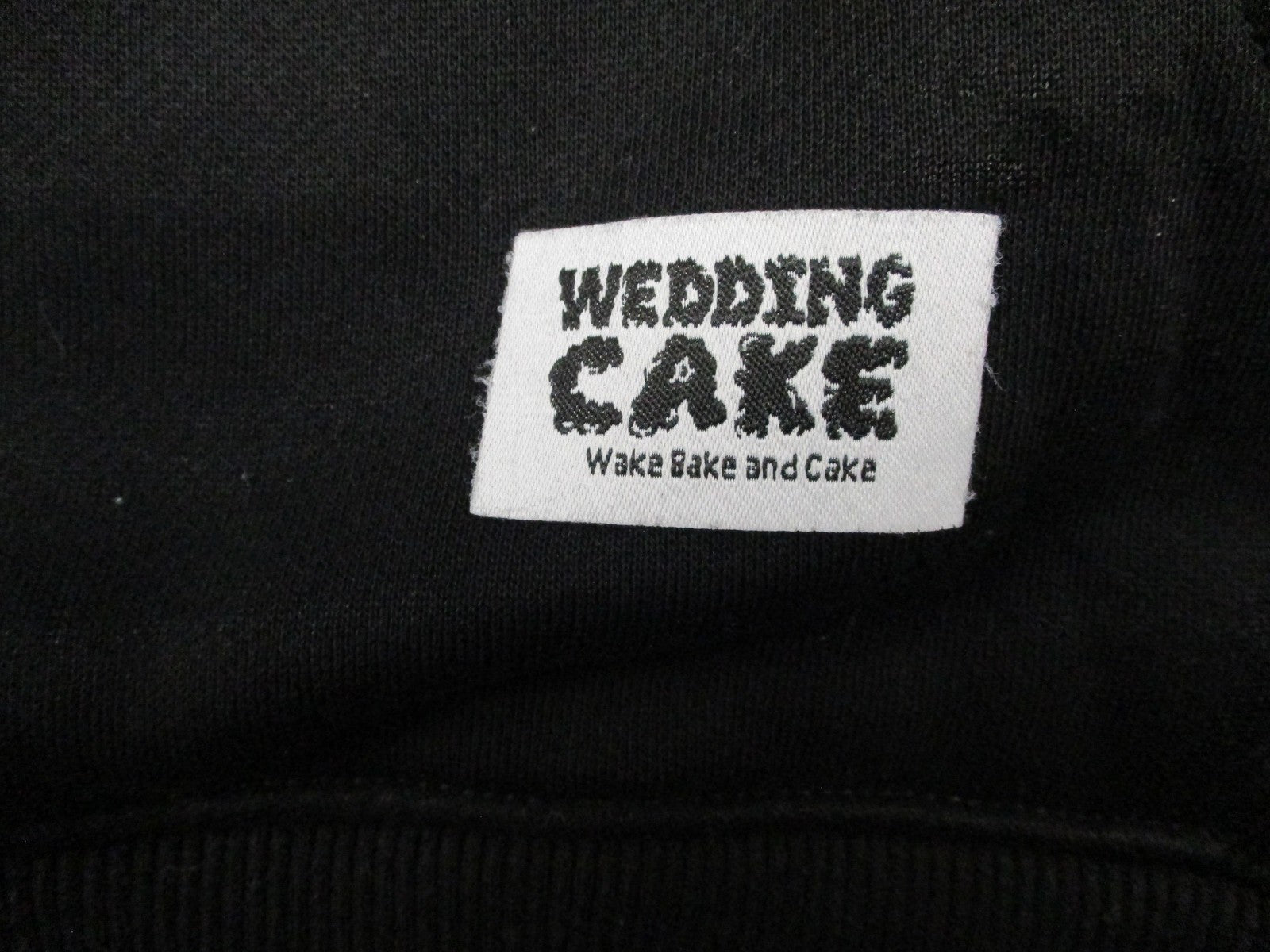 Wedding Cake Hoodie Mens 2XL Black Graphic Pullover Back Embroidered