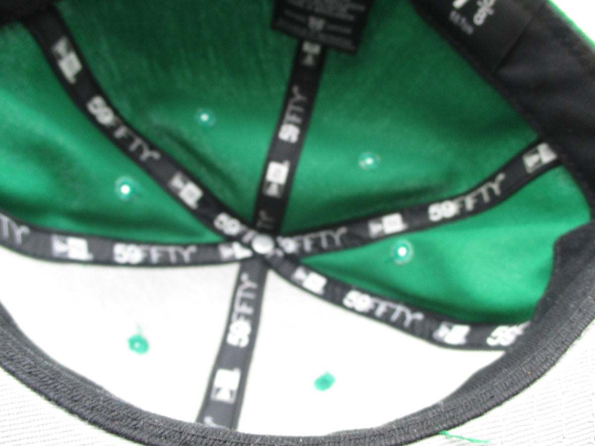 New York Yankees Hat Cap Fitted Mens 7 3/8 Green MLB Baseball 59FIFTY New Era12