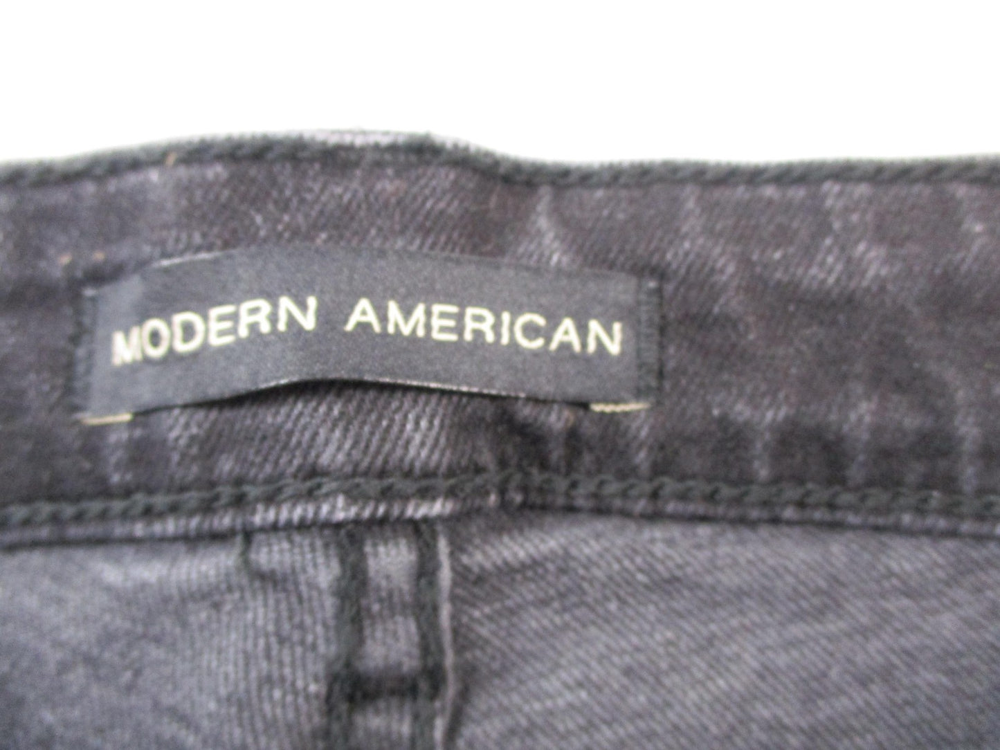 Modern American Montana Jeans Womens 26 Black Vintage Wash Straight Leg 14753