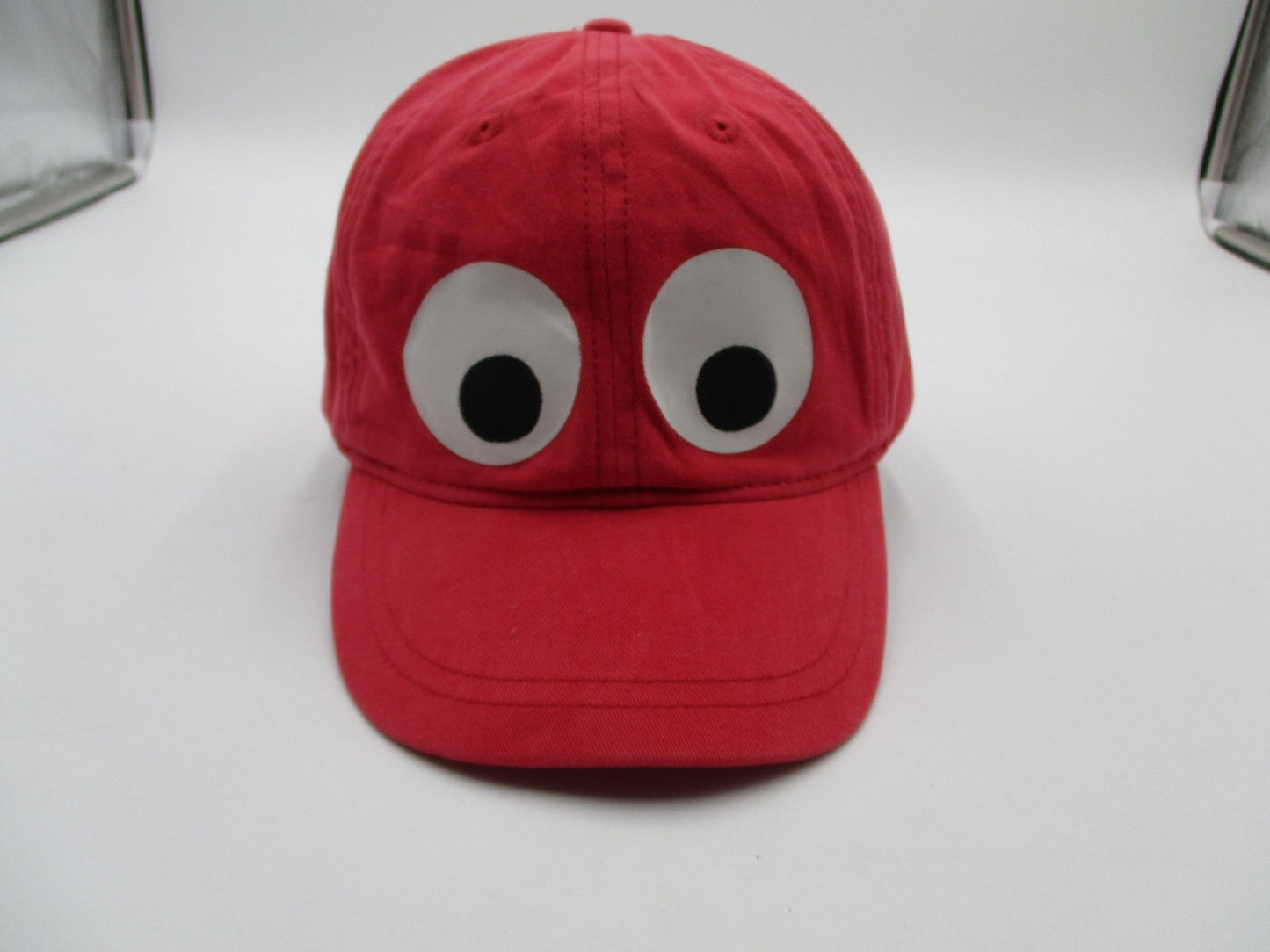 Crewcuts Hat Cap Strap Back Boys L Red Googly Eyes Cartoon Novelty Baseball0