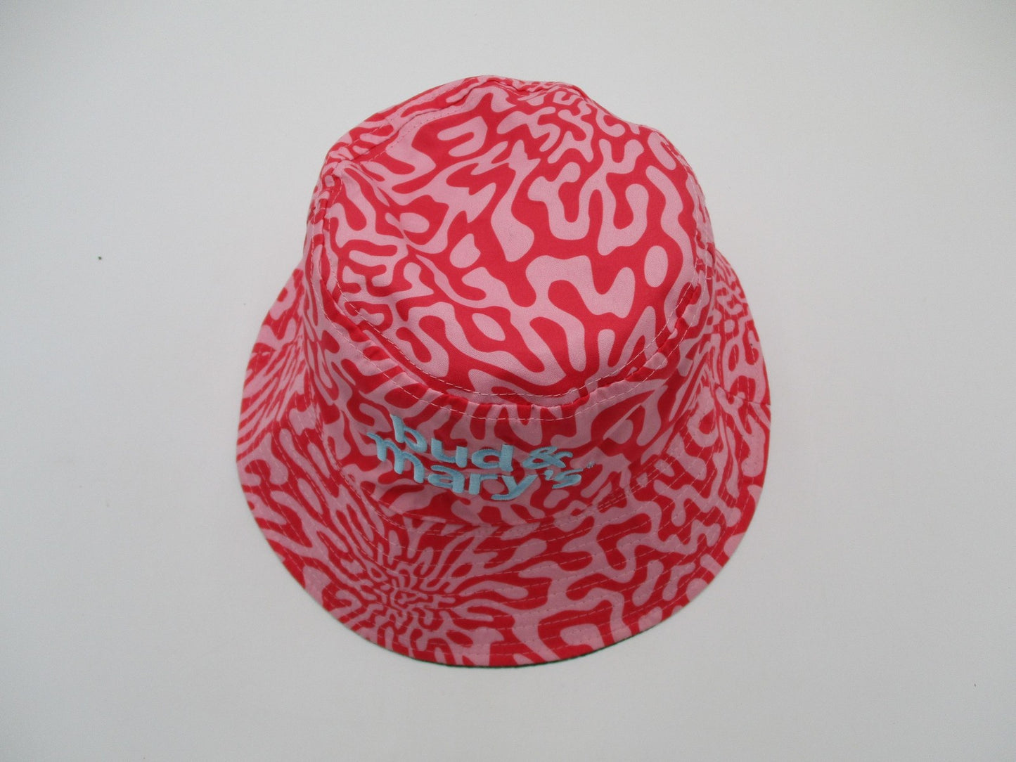 Bud & Mary's Dispensary Hat Cap Bucket Pink Geometric Embroidered Mens OSFM2