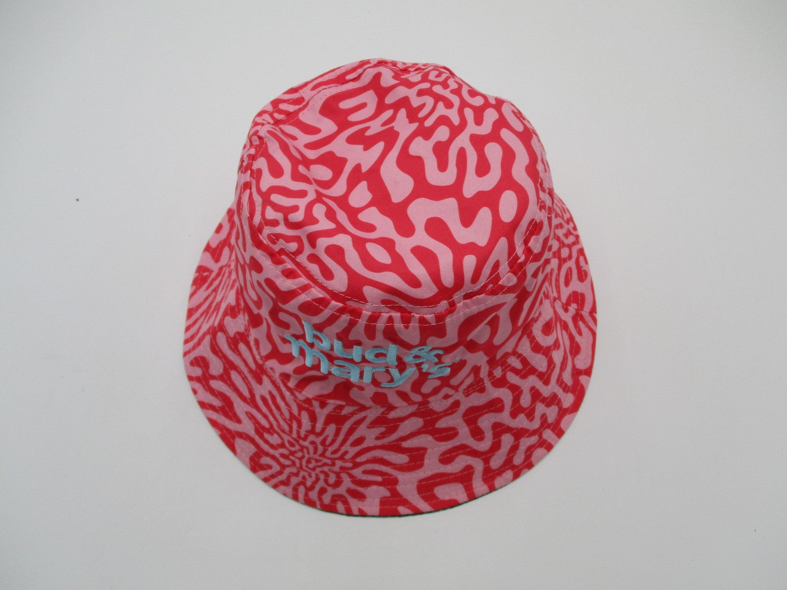 Bud & Mary's Dispensary Hat Cap Bucket Pink Geometric Embroidered Mens OSFM2