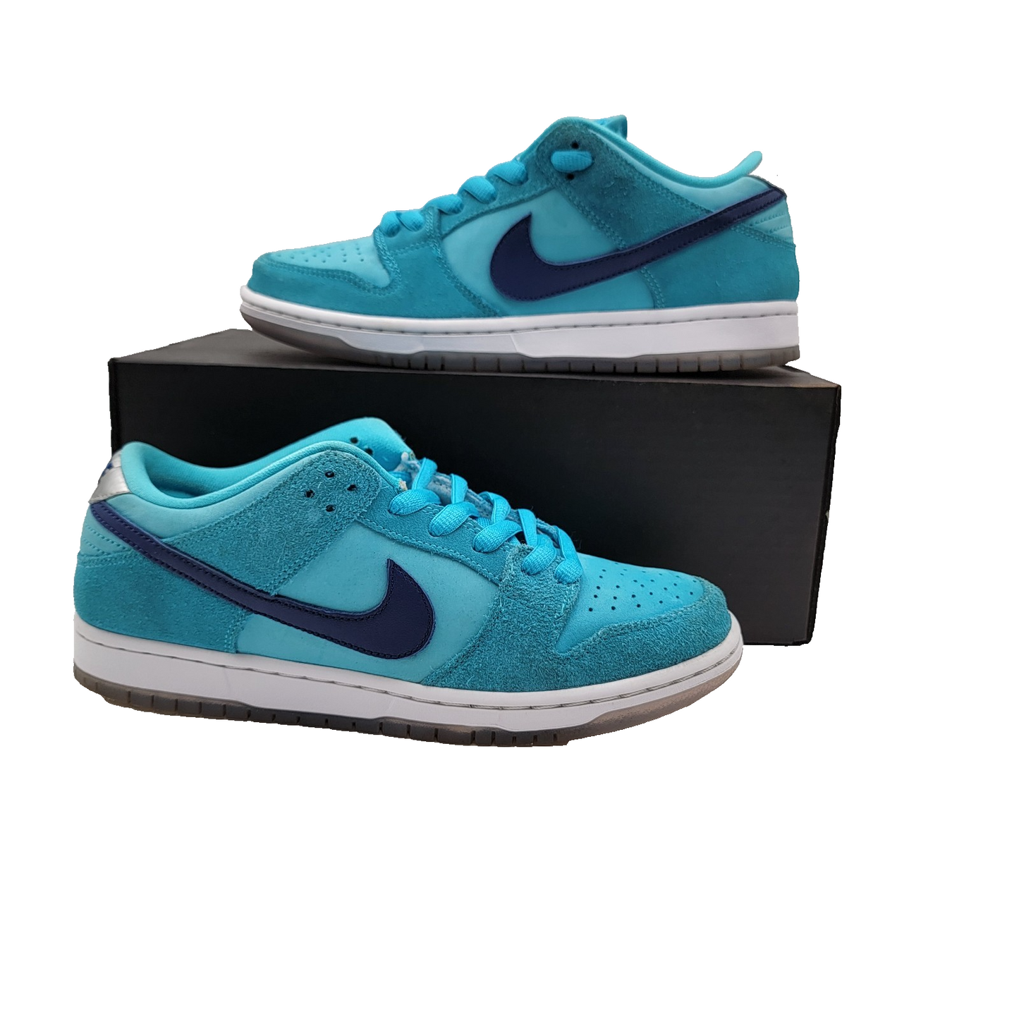 Nike Men's SB Dunk Low 'Blue Fury' Sz 8 Preowned BQ6817-400