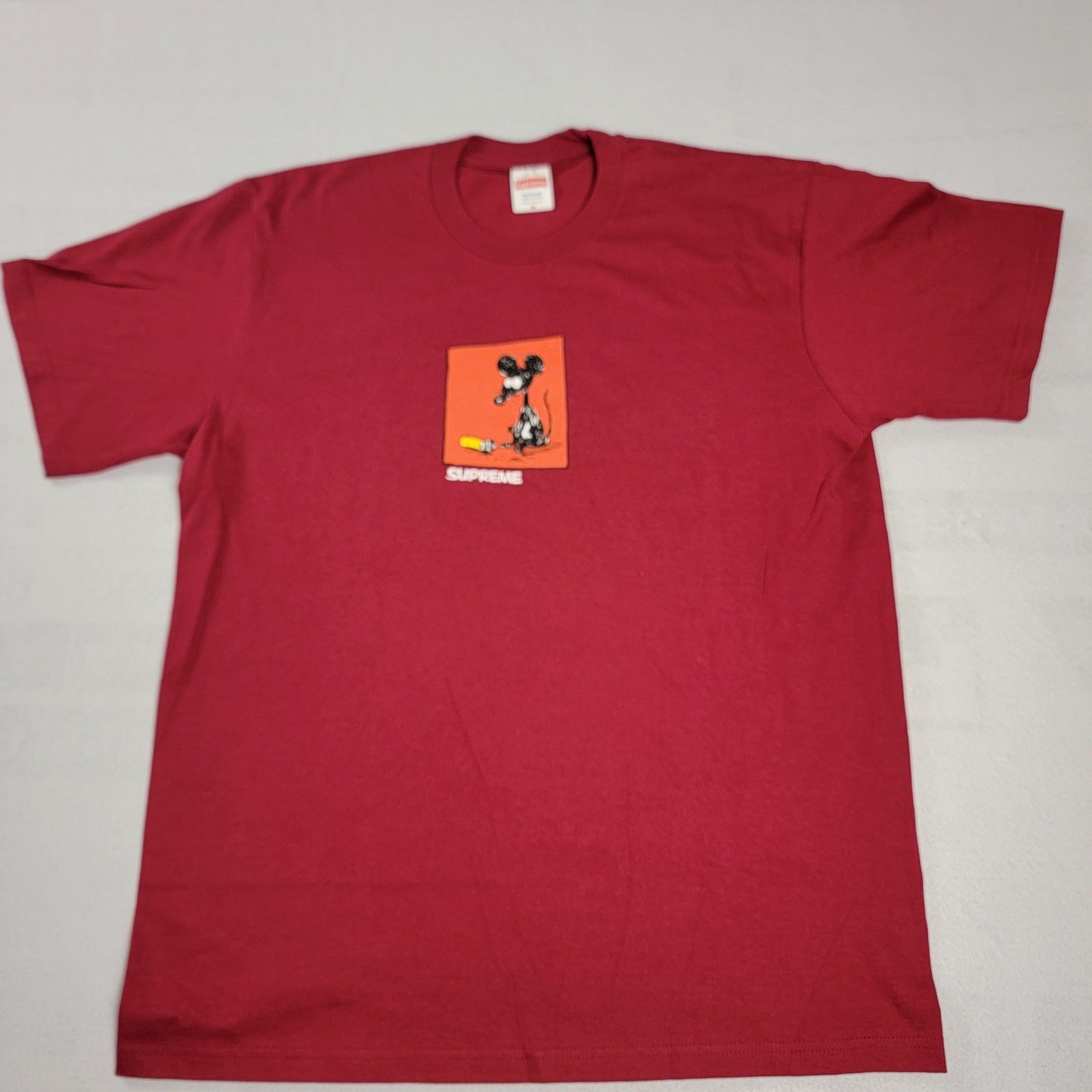 Supreme Red Mouse Tee Sz M