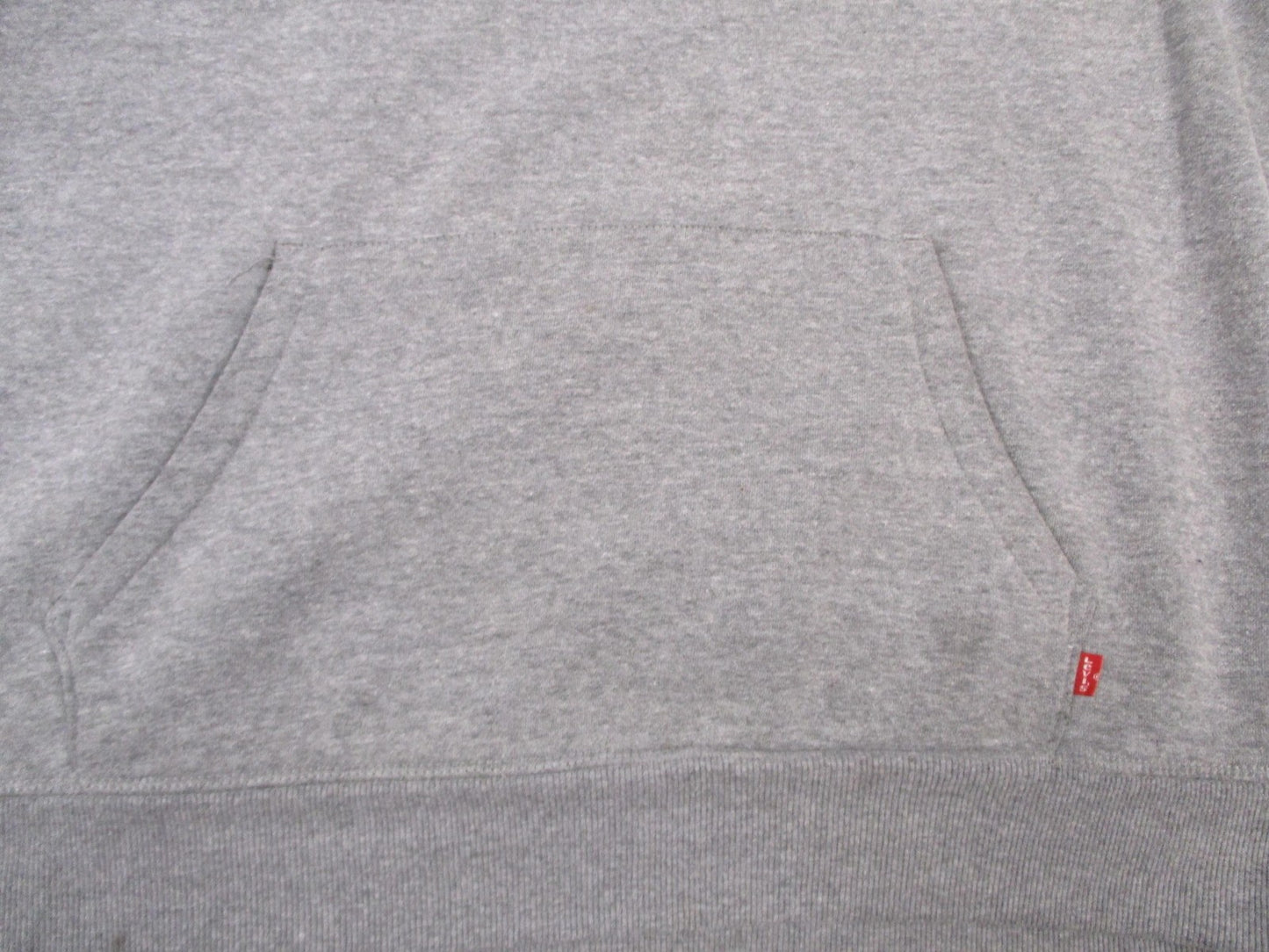 Levi's Hoodie Mens Large Gray Batwing Logo Pullover Kangaroo Pocket