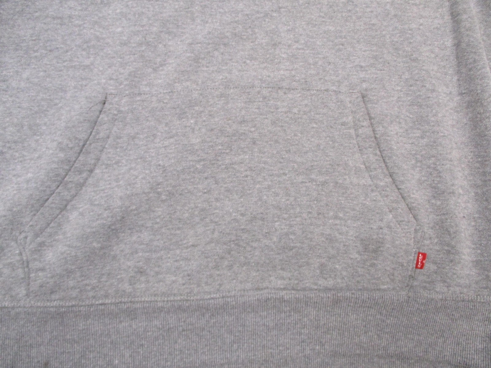Levi's Hoodie Mens Large Gray Batwing Logo Pullover Kangaroo Pocket