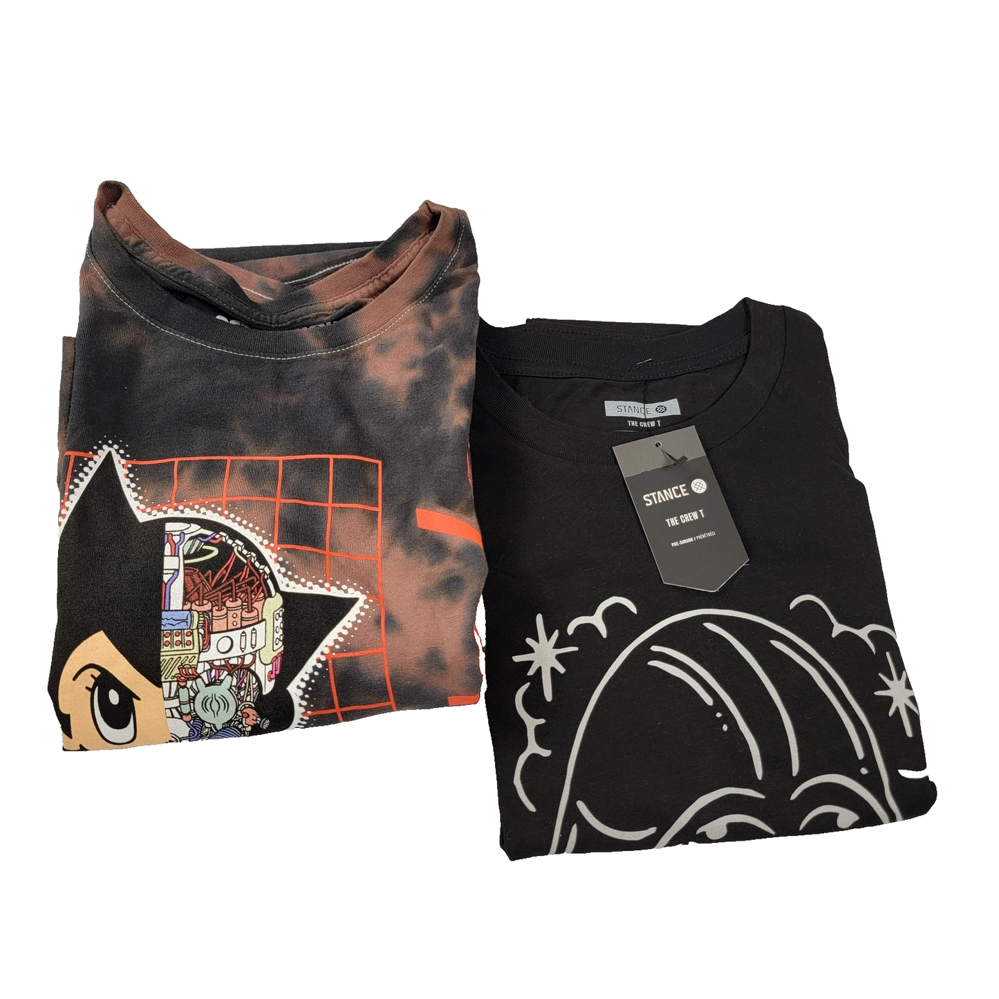 Stance x Star Wars Darth Vader & Astro Boy 2 Pk Tshirt Bundle Men's Sz XL