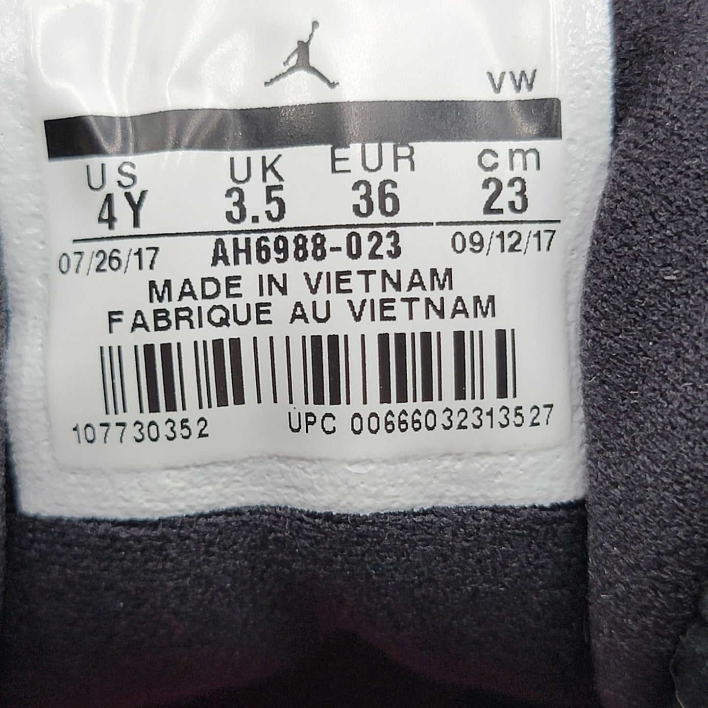 2017 Jordan 12 Retro ‘Doernbecher' Sz 4Y OG All VNDS7