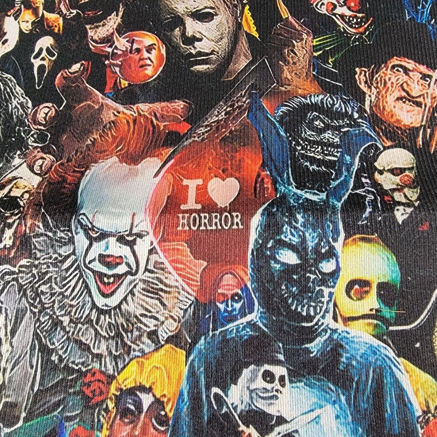 I ❤️ Horror Rug 31" x 19" Features your favorite TV and Movie Horror Characters1