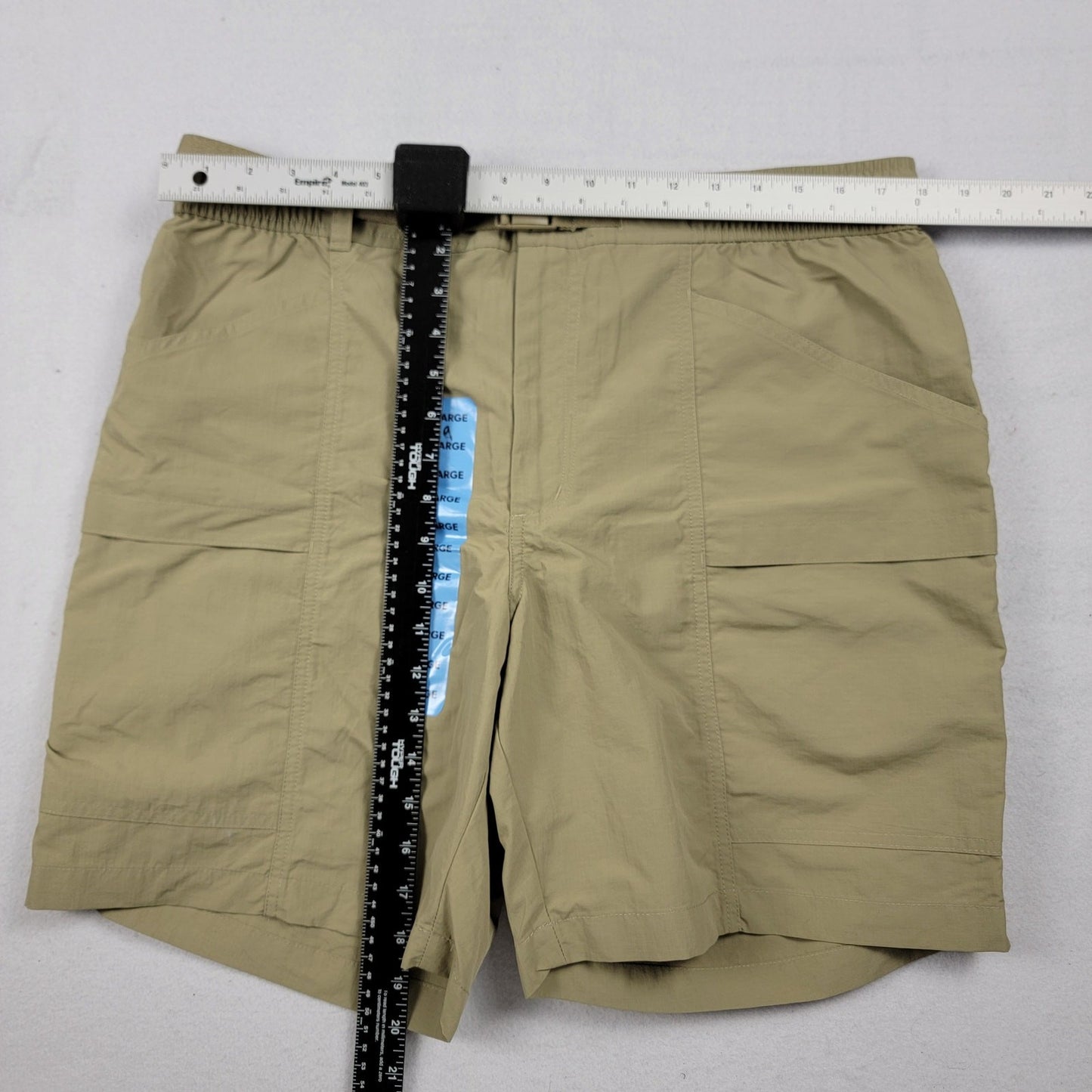 Eddie Bauer Men’s Utility Hiking Shorts Size Large Tan Nylon Belted Outdoor5