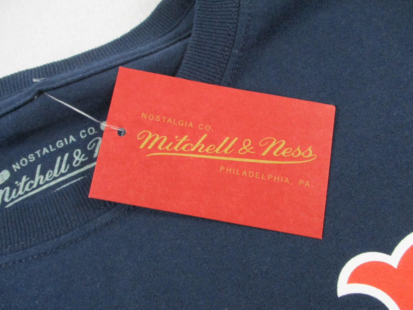 Boston Red Sox Shirt Blue MLB Cooperstown Mitchell & Ness NWT