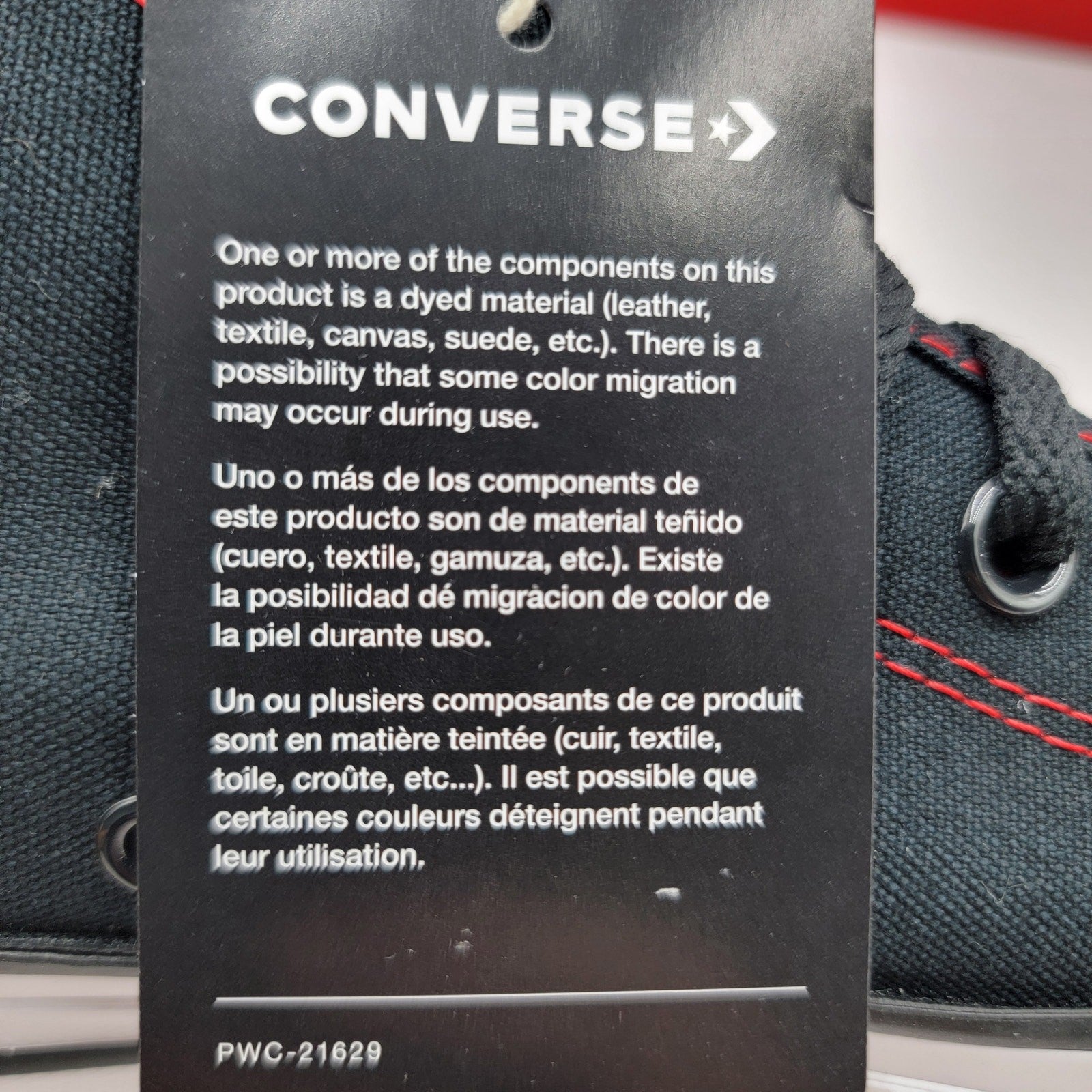 Converse By You CTAS Hi Red/Black Custom Sneakers - Size 89