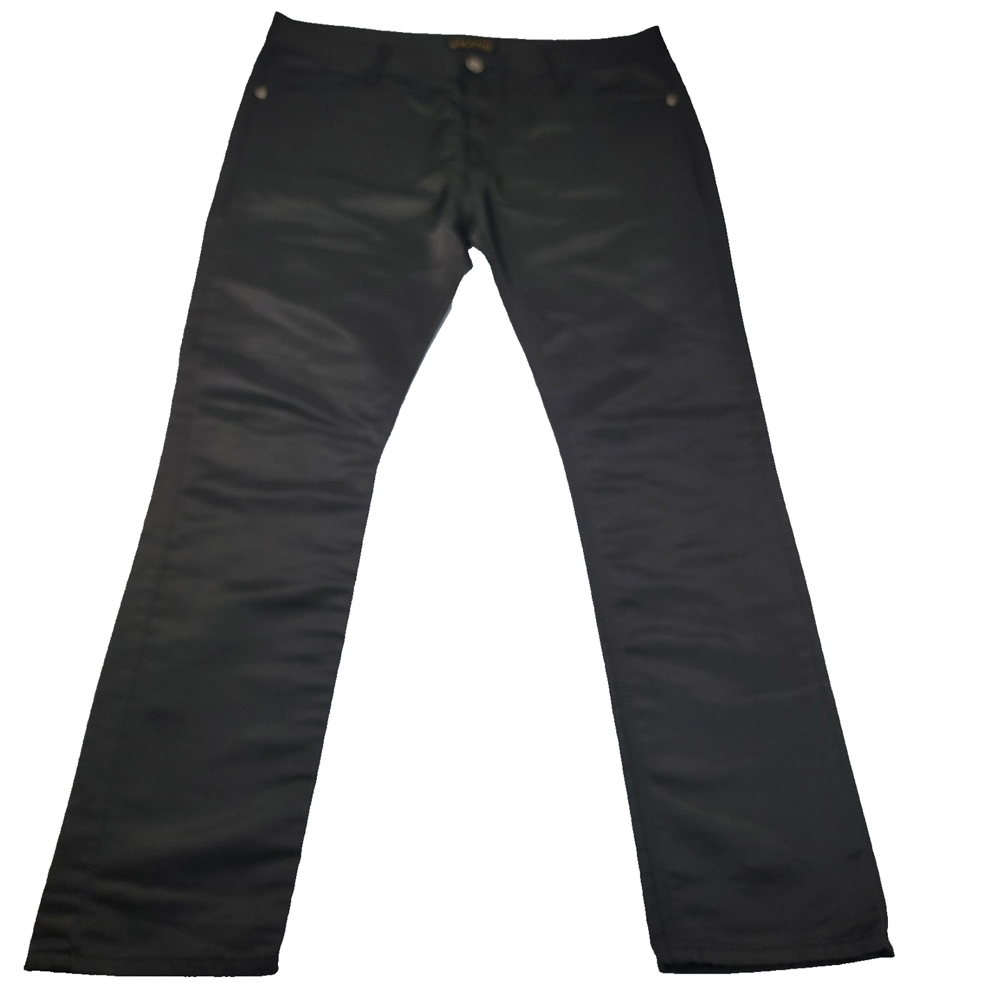 Platini Jeans Men 40 Black 5 Pocket Straight Leg Classic Casual Denim Pants 11980