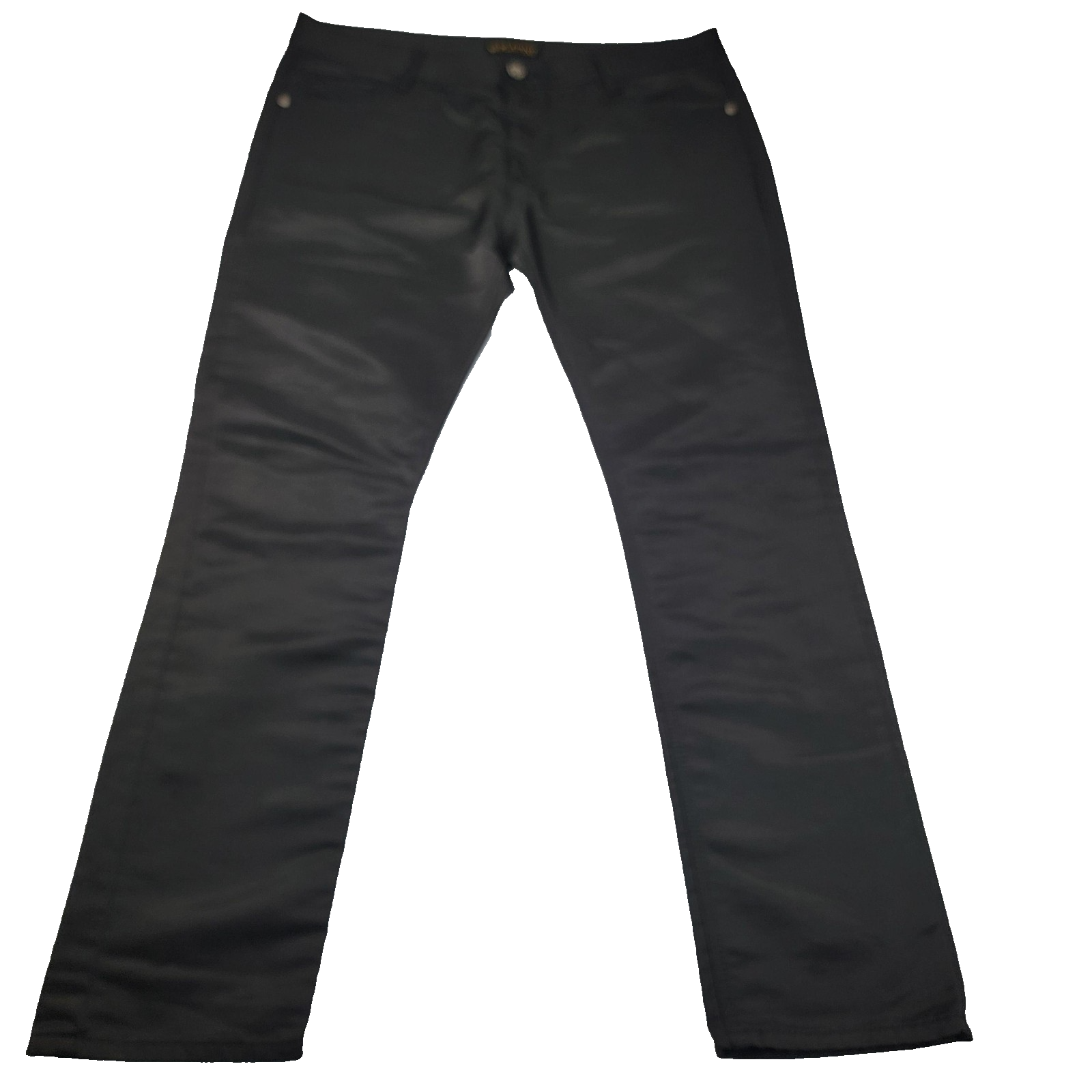 Platini Jeans Men 40 Black 5 Pocket Straight Leg Classic Casual Denim Pants 11980