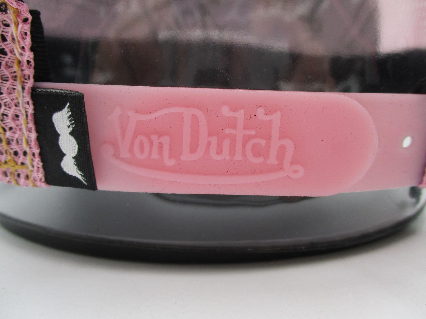 Von Dutch Hat Cap Snap Back Mens One Size Black Pink Trucker Mesh Originals5