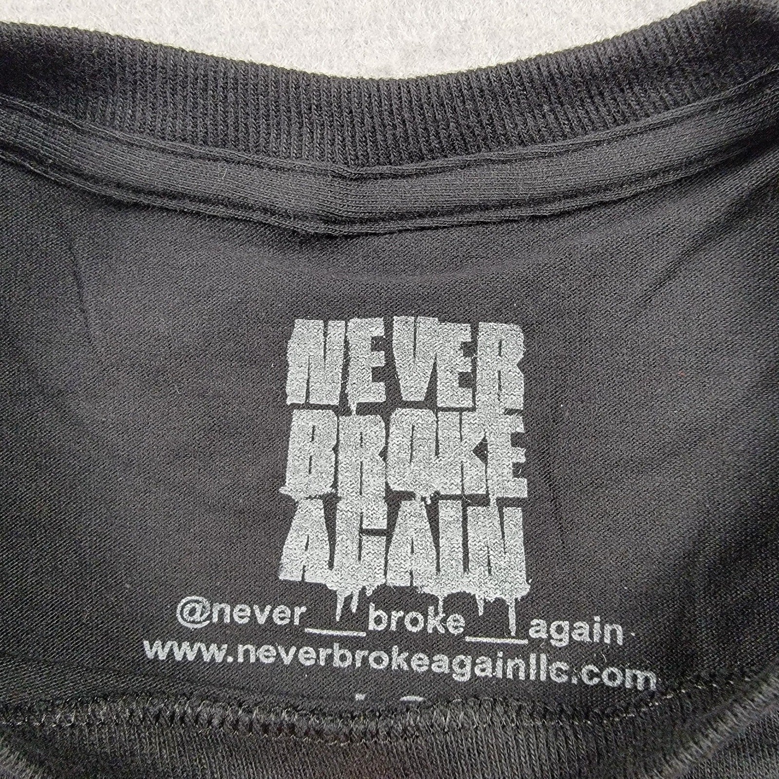 Young Boy Never Broke Again Smoking Skull Tshirt Black Sz L2