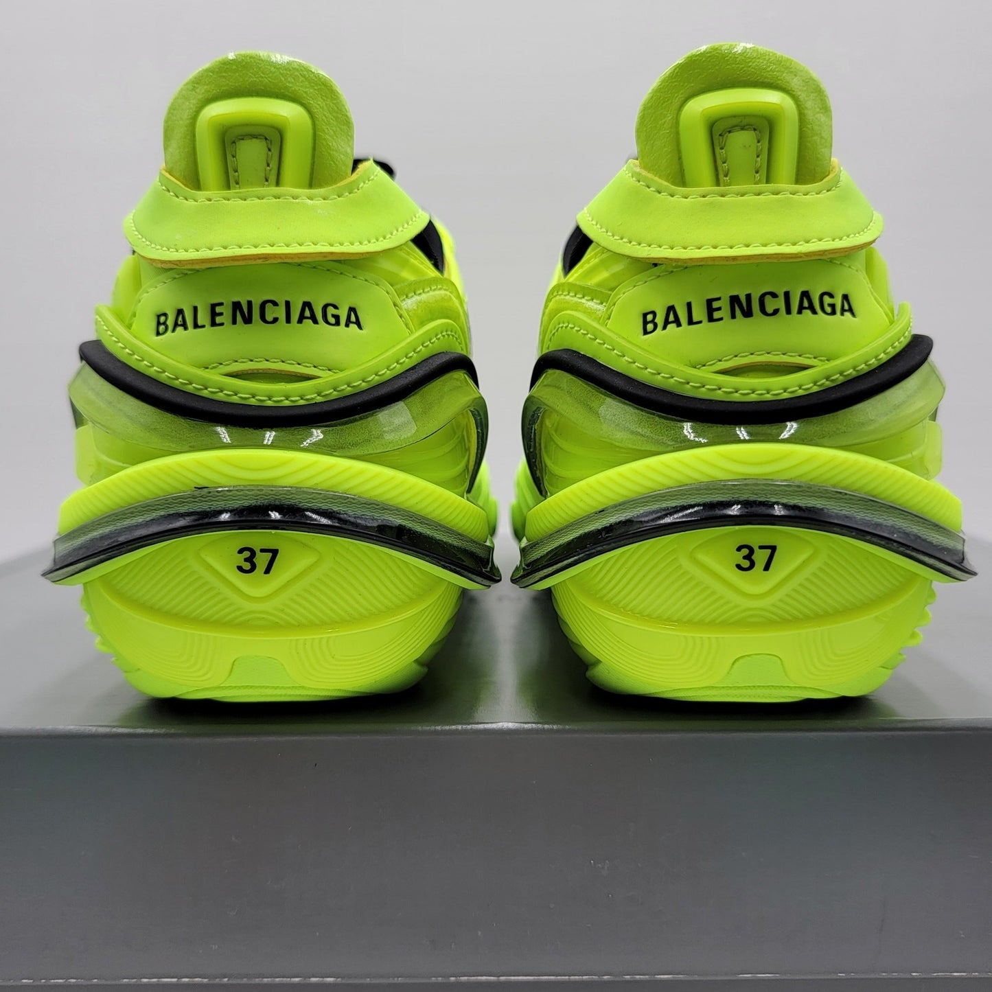 Balenciaga Women's Tyrex Fluo Yellow Sneakers  Size 75