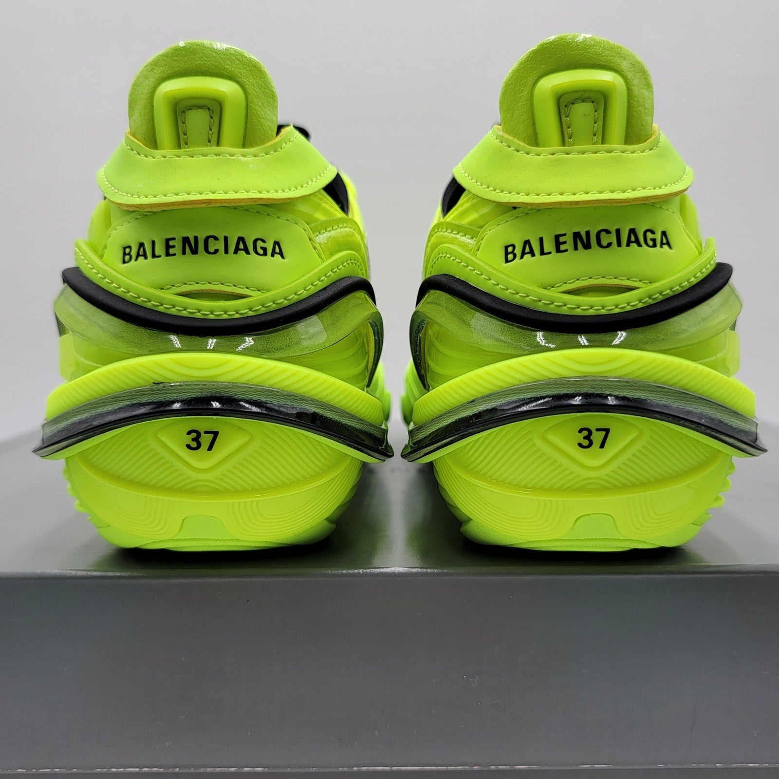 Balenciaga Women's Tyrex Fluo Yellow Sneakers  Size 75