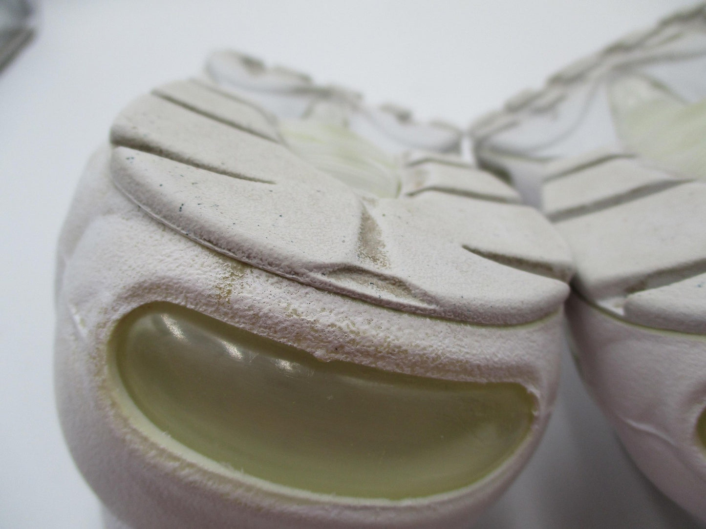 Nike Air Max 95 Shoes Youth Size 6.5Y Triple White Leather Sneakers CJ3906-10017
