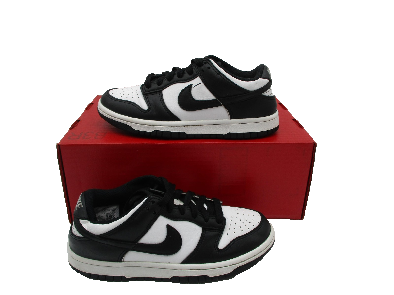 Nike Dunk Low Youth Size 5Y Black White Retro Panda GS Sneakers CW1590100 (1E6)0