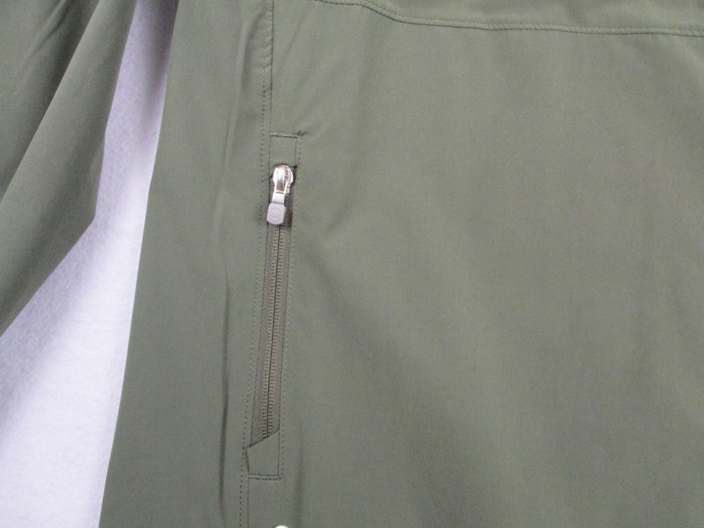 Peter Millar Crown Crafted Jacket Mens XL Green 1/4 Zip Golf Windbreaker 132112