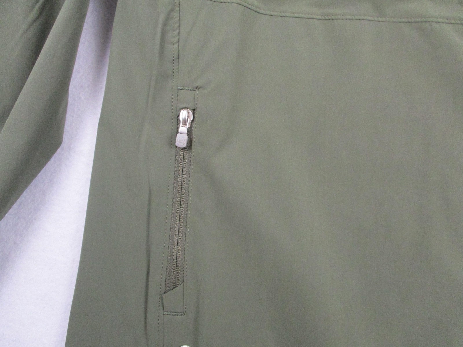 Peter Millar Crown Crafted Jacket Mens XL Green 1/4 Zip Golf Windbreaker 132112