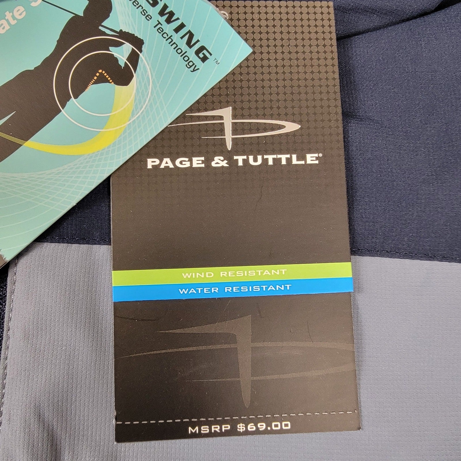 Men's Page & Tuttle Free Swing Golf Jacket Blue Sz XL NWT