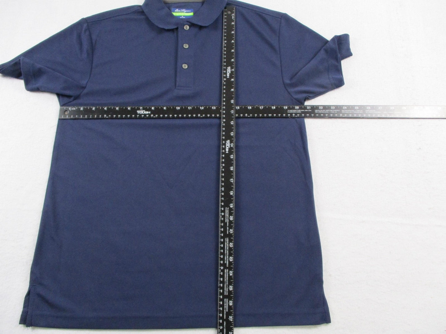 Ben Hogan Performance Polo Shirt Mens Medium Blue Recycled Polyester Golf Knit4