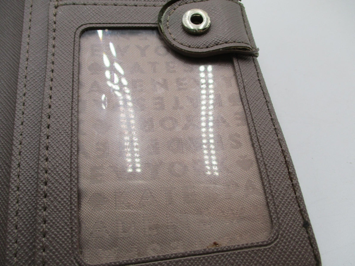 Kate Spade Wallet Women's One Size Brown Leather Wristlet Folding ID Case14