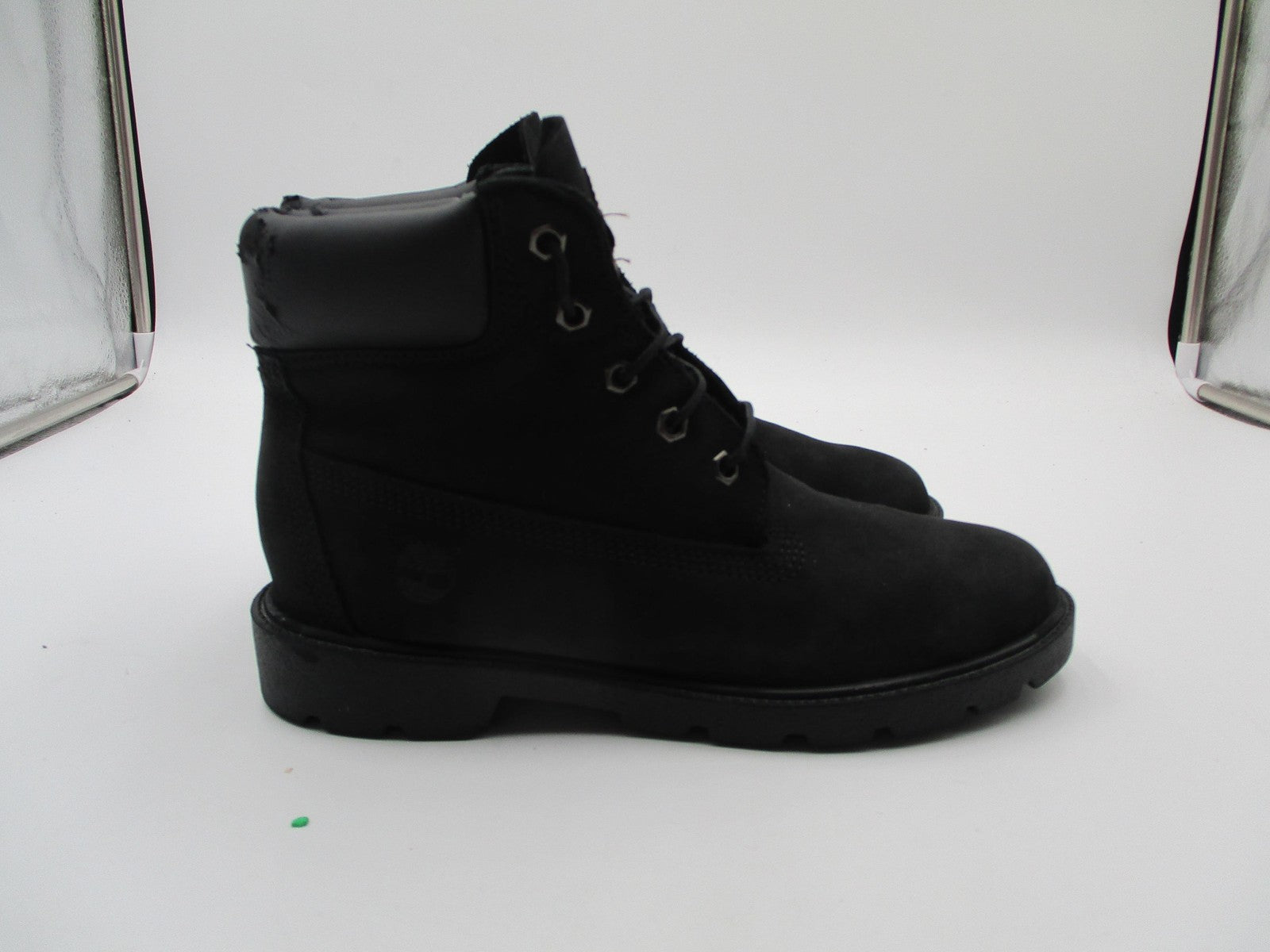 Timberland 10910 Junior Boots Youth Size 5.5M Black Waterproof Leather Combat5