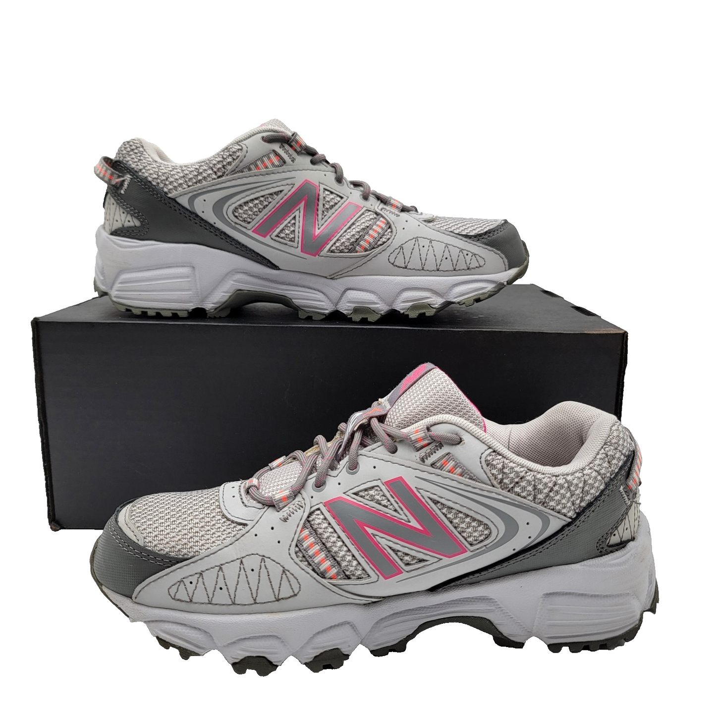 New Balance 412 Gray Pink Trail Running Shoes Women's US Size 7.5 WTE412P1