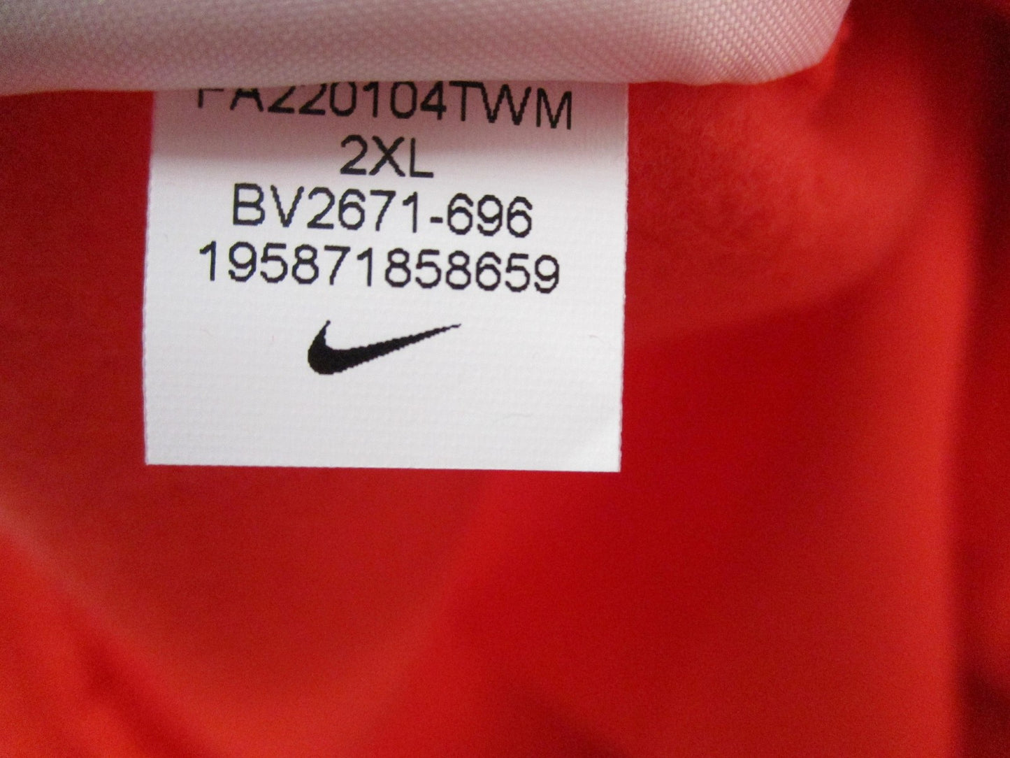 Nike Sportswear Club Fleece Pants Mens 2XL Red Joggers Sweatpants Taper Leg 12459
