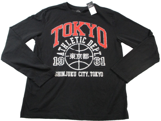 Original Use Shirt Men Medium Black Tokyo Athletic Dept Graphic Long Sleeve 15130