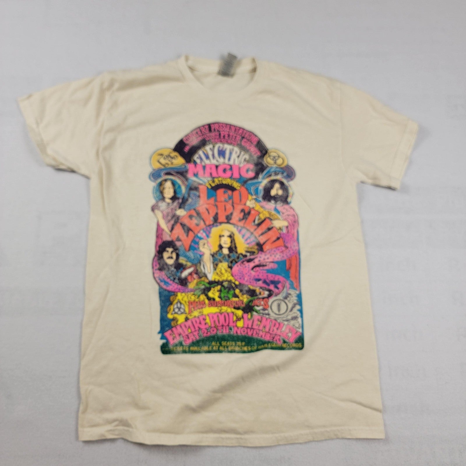 2 Pack Bundle Trippy Mens Medium Shirts Led Zeppelin & Trippie Redd