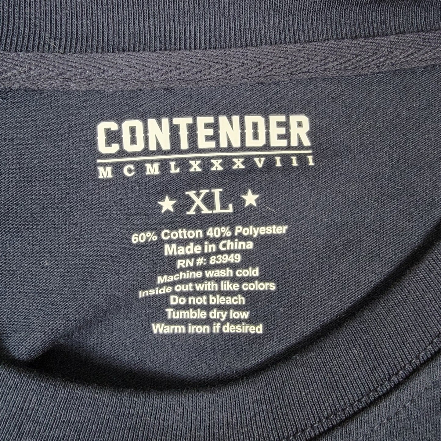 Contender USA Long Sleeve Shirt Red/White/Blue Men's Sz XL1