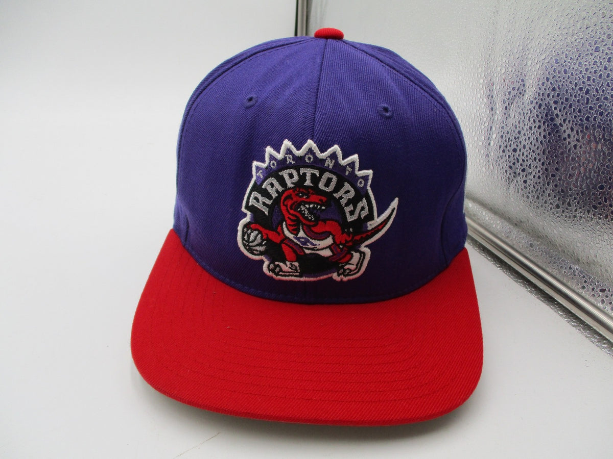 Toronto Raptors Hat Cap Snap Back One Size Purple NBA Basketball Mitchell Ness0