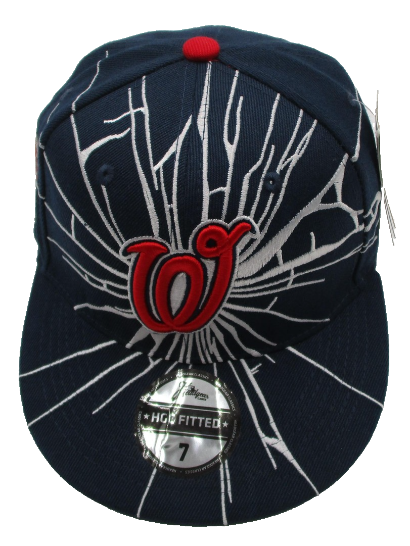 Washington Black Senators Hat Cap Fitted Mens 7 Negro Leagues Baseball TISA HGC4