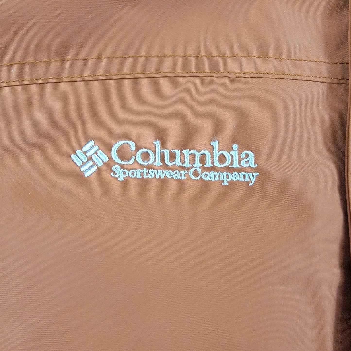 Columbia Men’s XXL Brown Gray Winter Ski Jacket Full Zip Nylon Insulated Coat4