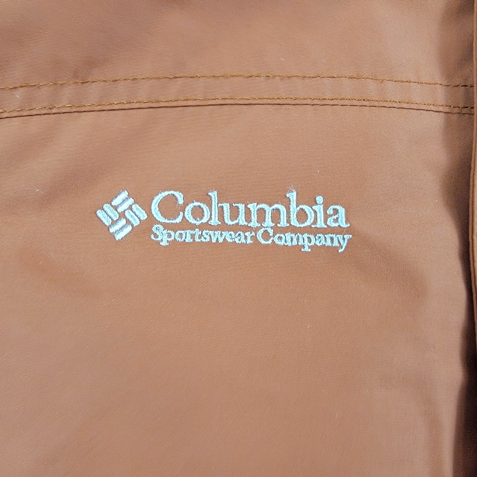 Columbia Men’s XXL Brown Gray Winter Ski Jacket Full Zip Nylon Insulated Coat4