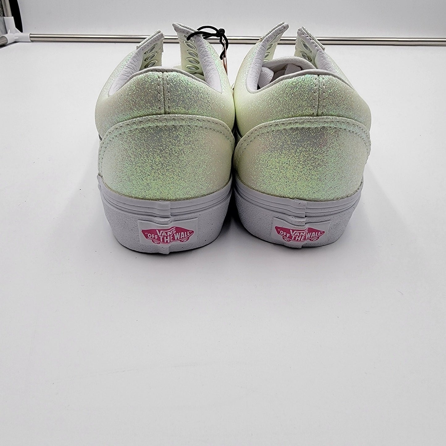 Vans Old Skool UV Glitter Sz 6M/7.5W Pink/Green VN0A3WKT3UA13