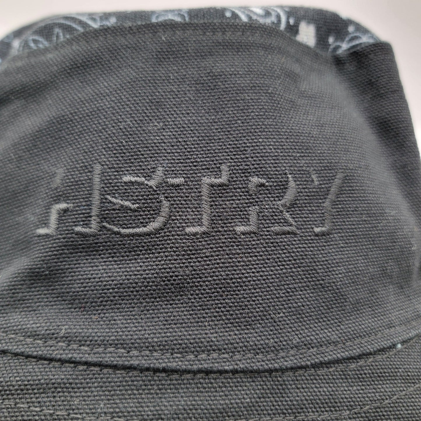 HSTRY by Nas Bucket Hat Black Paisley Top Embroidered Logo Streetwear L/XL2