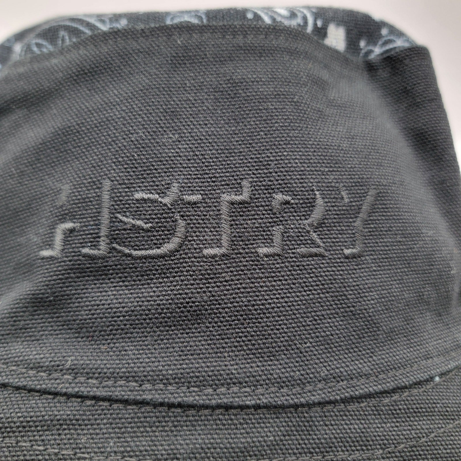 HSTRY by Nas Bucket Hat Black Paisley Top Embroidered Logo Streetwear L/XL2