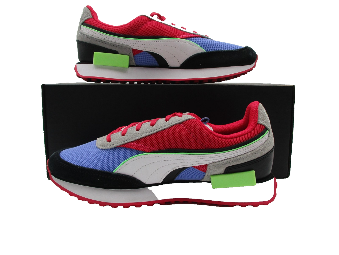 Puma Future Rider Womens Size 8 Red Blue White Gray Rider Foam 38168401 (1F3)2