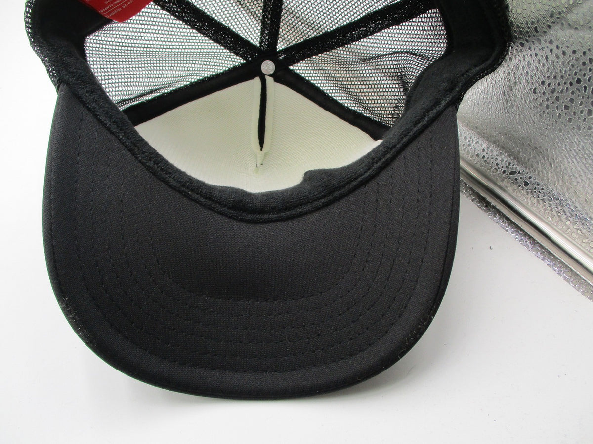 LRG Streetwear Is Dead Hat Cap Snap Back Mens One Size Black Mesh Trucker Foam10