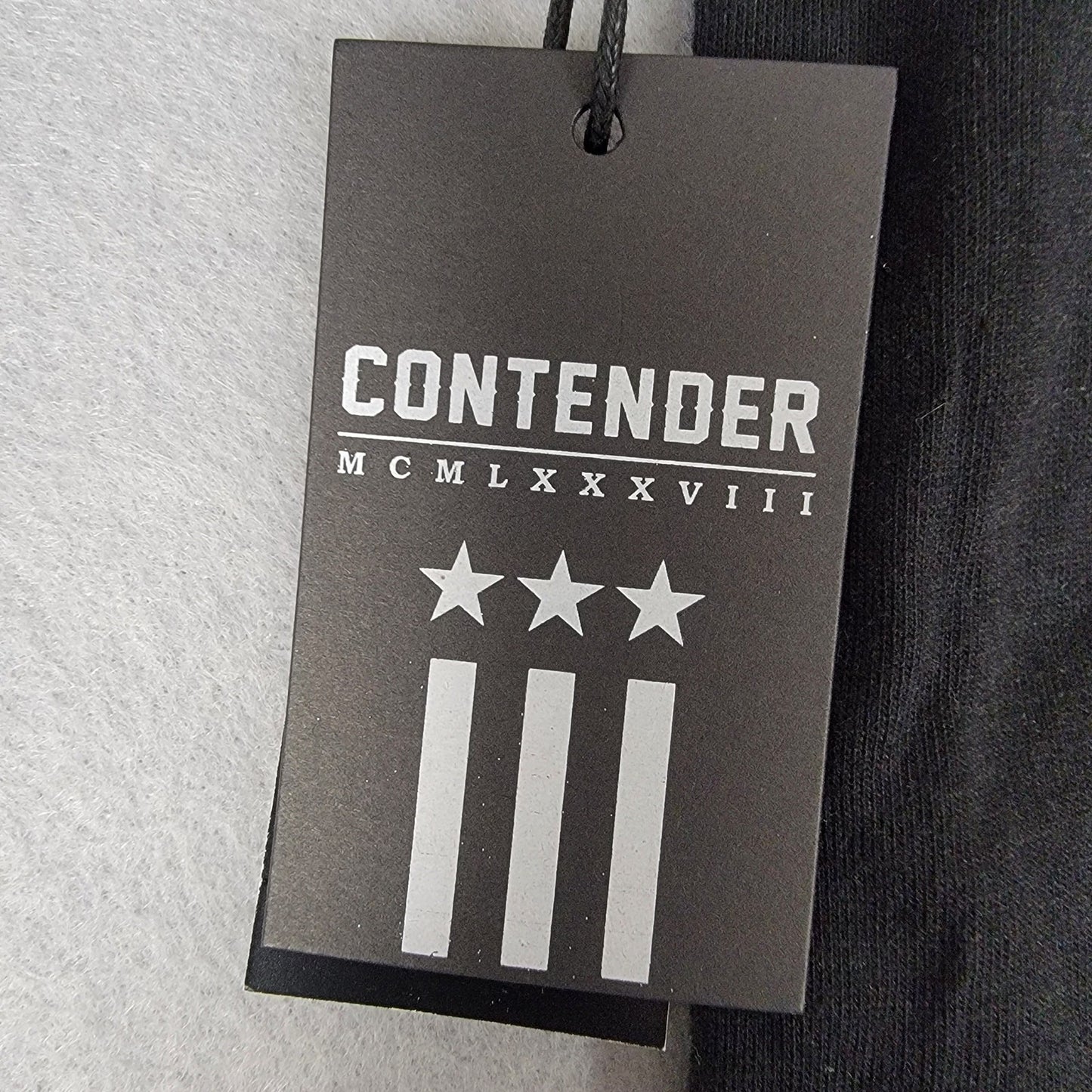 Contender USA Long Sleeve Shirt Monochrome Black Men's Sz XL