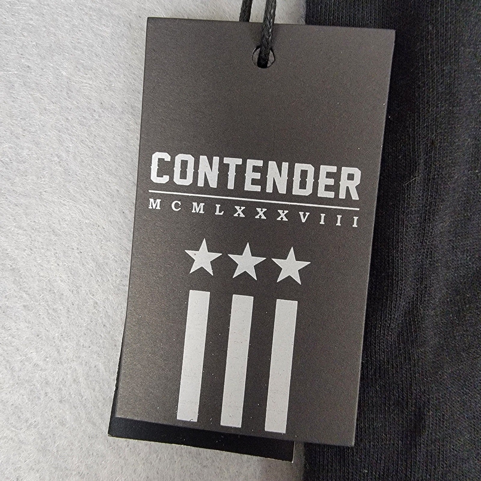Contender USA Long Sleeve Shirt Monochrome Black Men's Sz XL