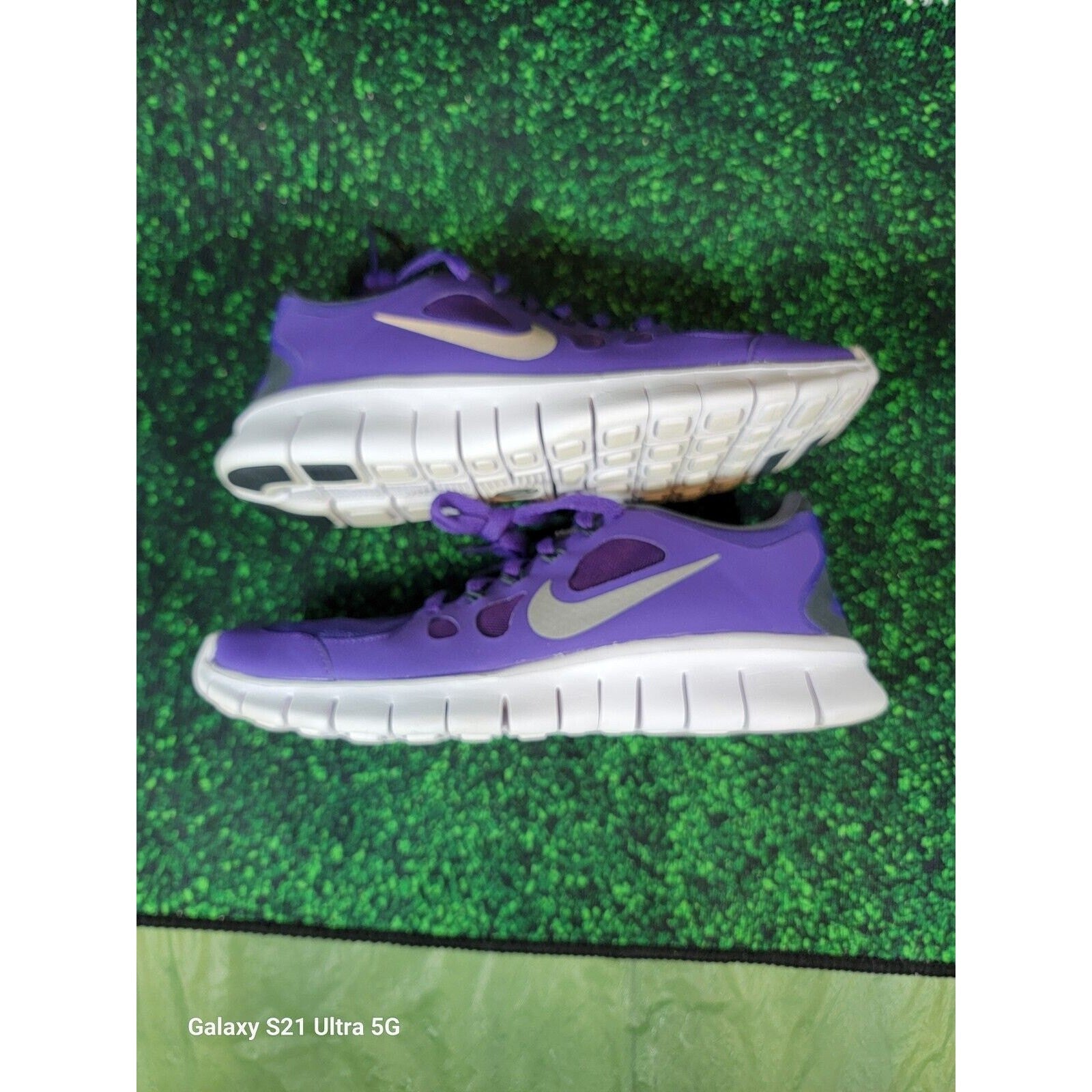 Nike Girls Free 5.0 580558501 Court Purple Low Top Lace Up Sneakers Size 7Y2